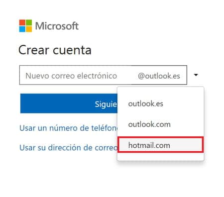 inicial toque Oclusión Crear una cuenta de correo Hotmail gratis